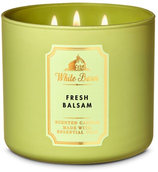 Bath &amp; Body Works Fresh Balsam 3-wick Candle 411g (Parallel Import)