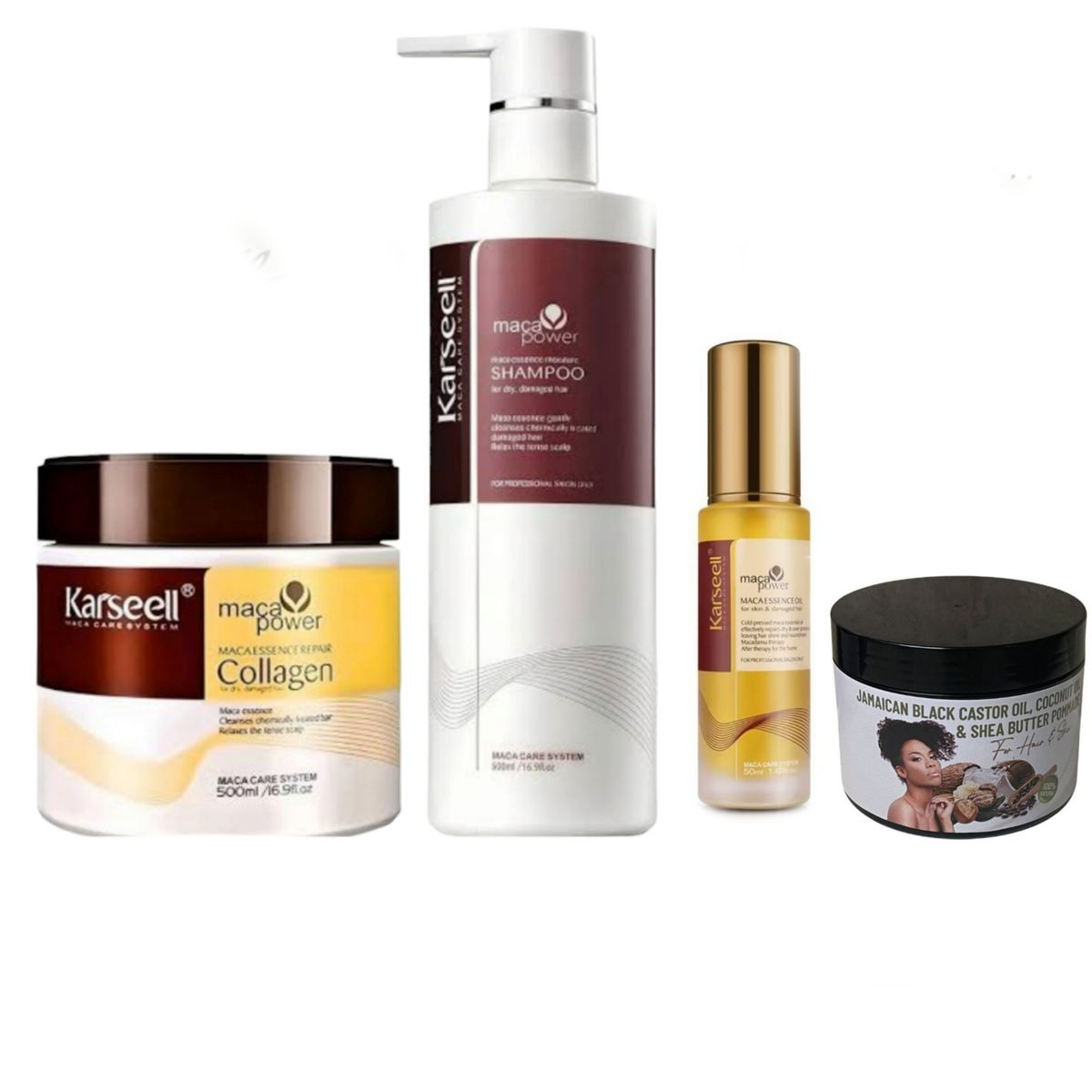 Karseell - Collagen Hair Conditioning Mask, Shampoo, Hair Oil & Butter