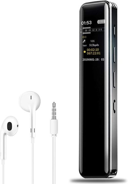 8GB Digital Voice Recorder, Dictaphone Voice Audio Recorder with MP3 Player
