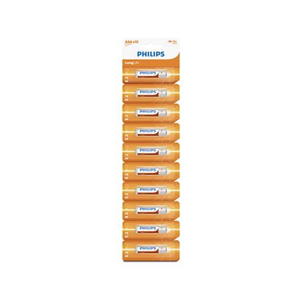 Radiant - Philips Longlife Zinc AAA Batteries 1.5V