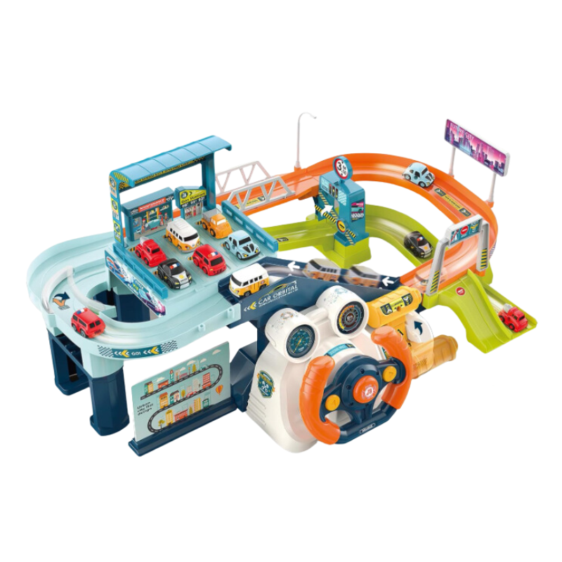 Puzzle Car Tracks Playsets Musical Steering Wheel Race Track Shop