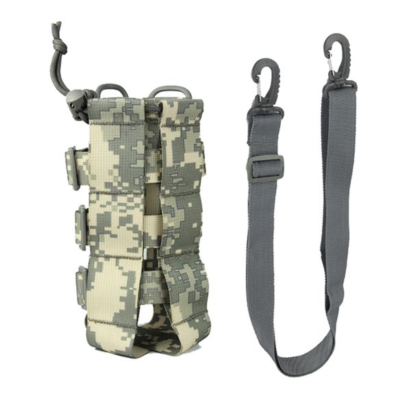 Portable Adjustable Tactical Water Bottle Pouch For Hiking ACU