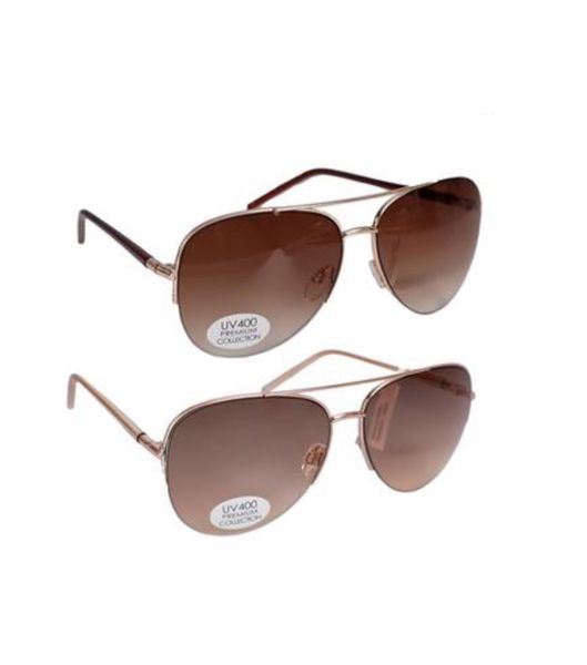 2 Pairs of Aviator Shaped Sunglasses