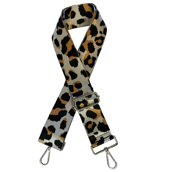 Adjustable Bag Strap with Silver Hardware