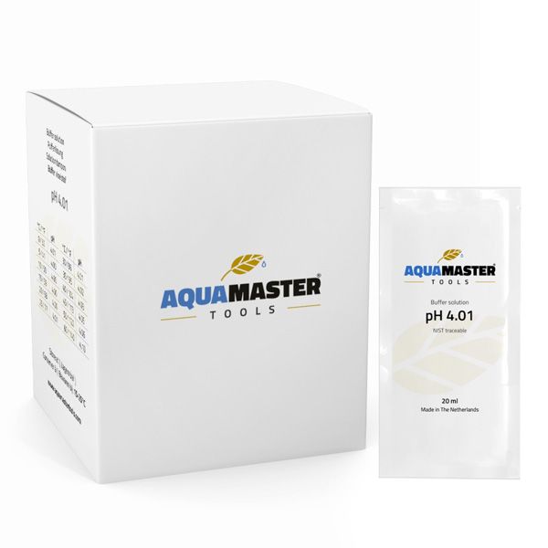 Aqua Master pH 4.01 Calibration Buffer Solution - Box 25x 20ML Sachets