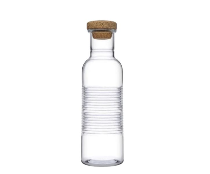 Pasabahce 1L Hoop Fridge Water Bottle with Cork Lid