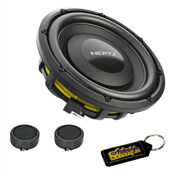 Hertz MPS 250 S2 10" 1000w Shallow Subwoofer &amp; Evo Tweeters &amp; Key Holder