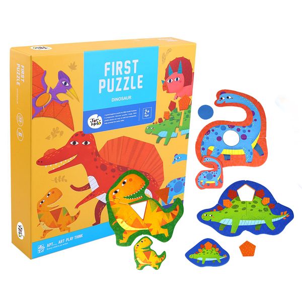 Jar Meló - My First Dinosaur Puzzle Set for Toddlers - 6 Chunky Puzzles