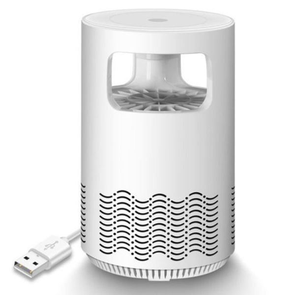 LED Non-Radiation USB Mosquito Repellent Killer Lamp-White