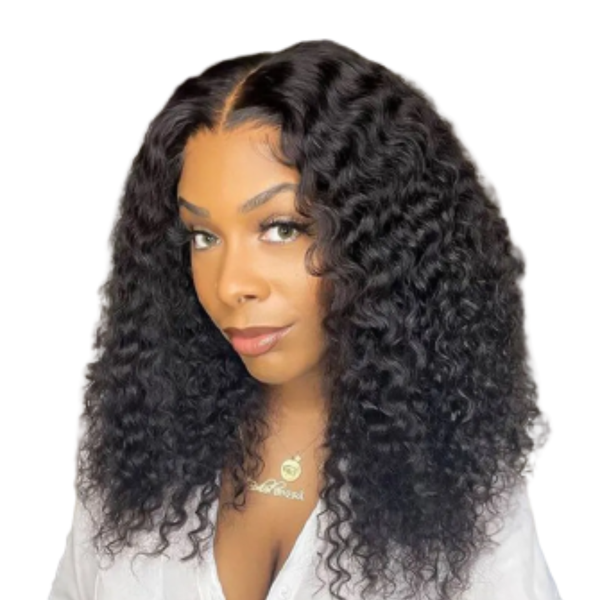 Brazilian Curly Hair Wig With 4x4 Closure "18".