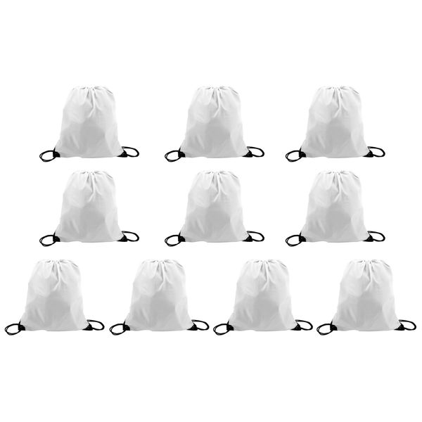 10-Piece Sublimation Poly String Bags