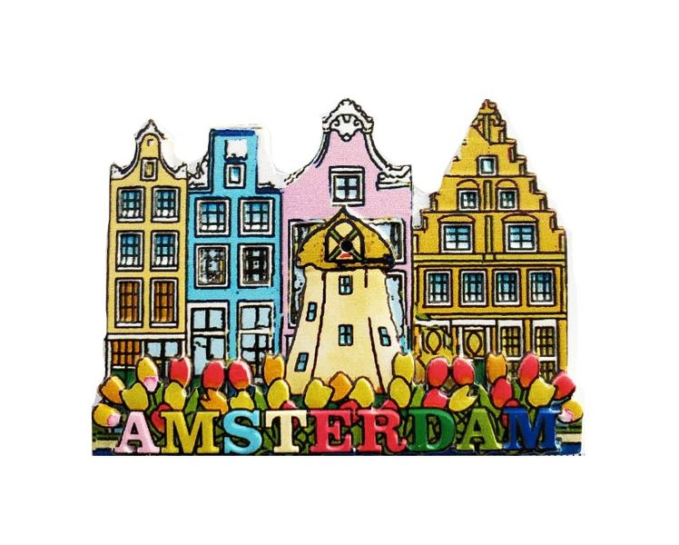 Amsterdam Fridge Magnet Souvenir