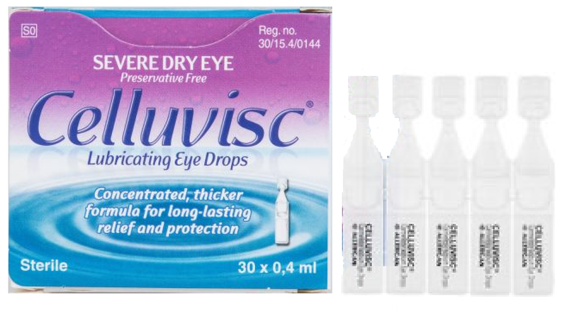 Celluvisc Single-dose Eye Drops - 30 x 0.4ml Vials