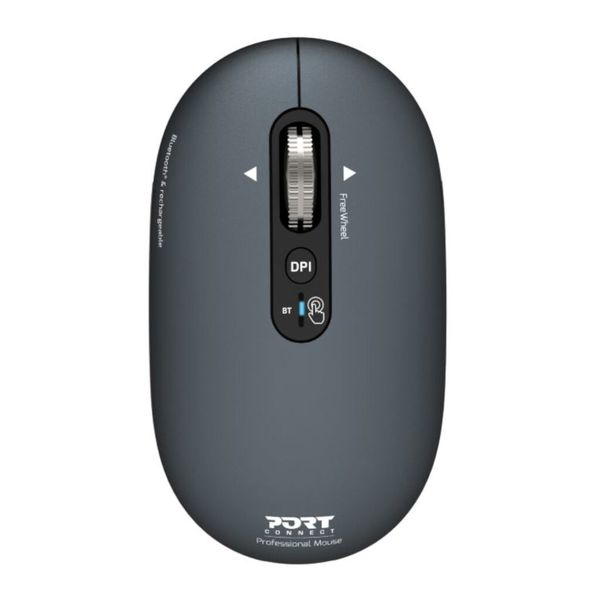 Port Connect PURE MAC Rechargeable Wireless Bluetooth Mouse - Shadow