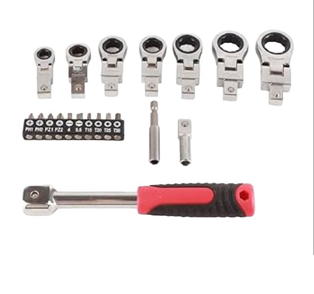 Changeable Flex Ratchet Wrench Set 20 Pieces