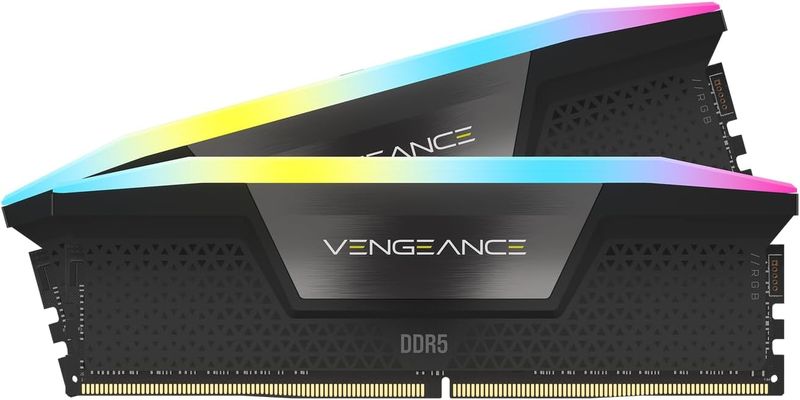 CORSAIR Vengeance RGB DDR5 RAM 64GB (2x32GB) 6200MHz