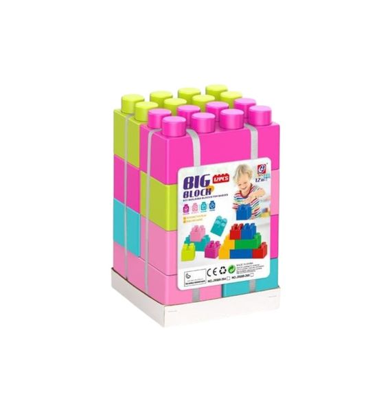 12 Pieces Colorful Big Block Building Set for Kids