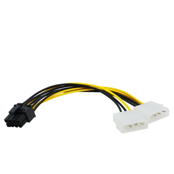 PC Server Internal Dual 2 IDE Molex to GPU 8Pin 8p Converter