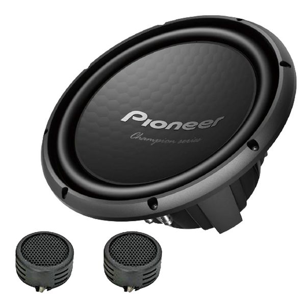 Pioneer Champion Series TS-W32S4 12" 1500 Watts Subwoofer &amp; Evo Tweeters