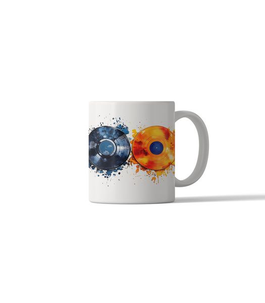 Retro Music Records DSG 7 Printed Coffee Mug