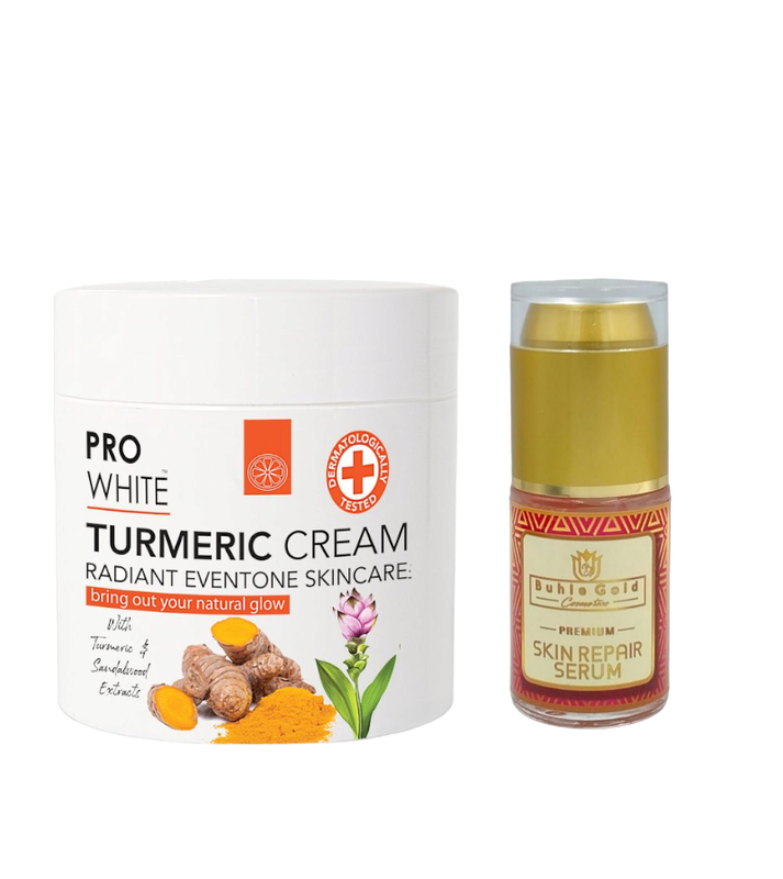 Pro white Turmeric Cream 500ml & Skin Repair Serum 30ml | Shop Today ...