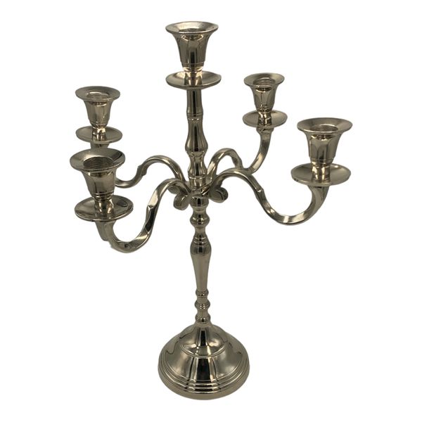 Candle Stand 5 Burner Stainless Steel