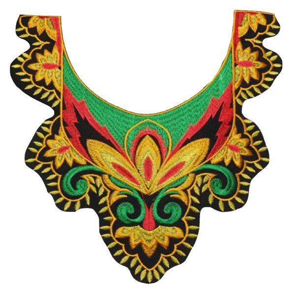Fashion Floral Ethnic Style Lace Embroidery Collar Embellishment (36cm)