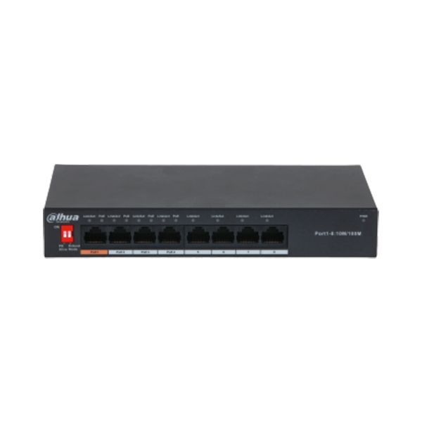 Dahua 8-Port Unmanaged Desktop Switch with 4-Port PoE DH-PFS3008-8ET-60