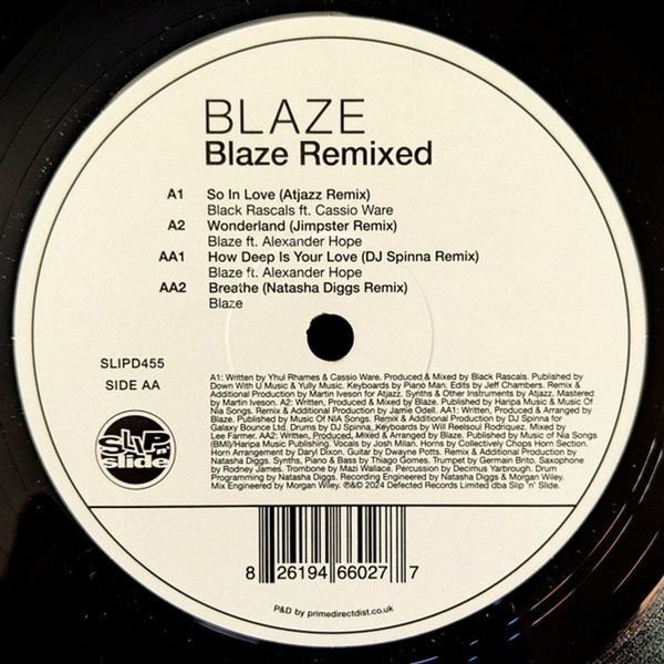 Blaze Remixed 12" Vinyl - Atjazz, Jimpster, DJ Spinna, Natasha Diggs