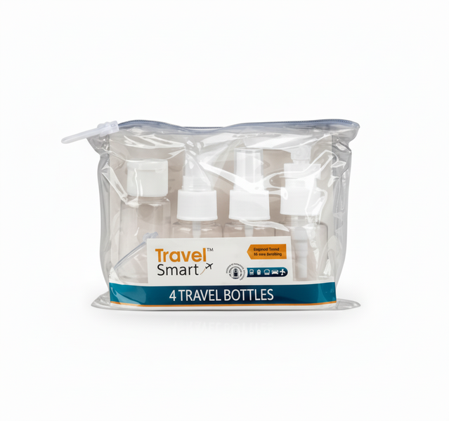 Travel Smart Travel Bottle Set - 30ml Refillable Squeeze Bottles - 5 Piece