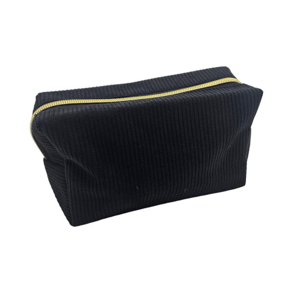 Cosmetic Bag - Corduroy - Black