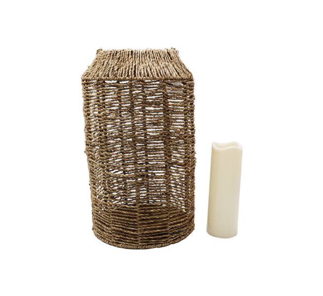 Seagrass Candle Lantern Medium