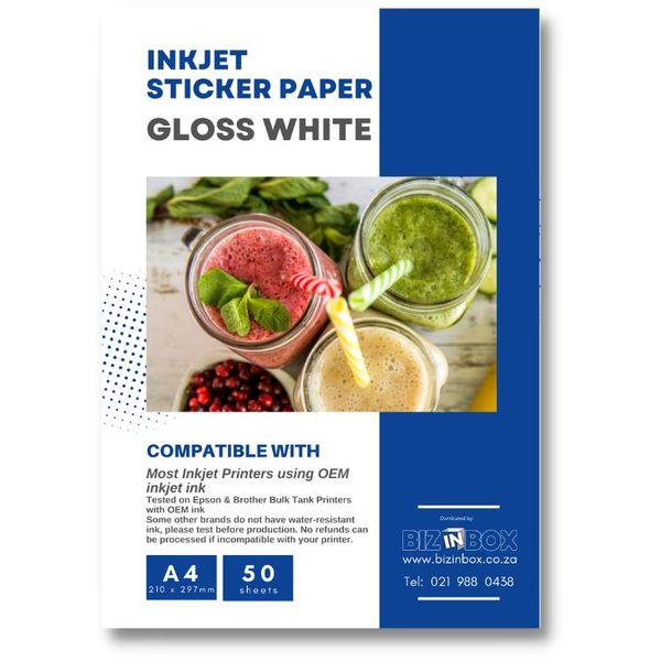 Inkjet Glossy Sticker Paper
