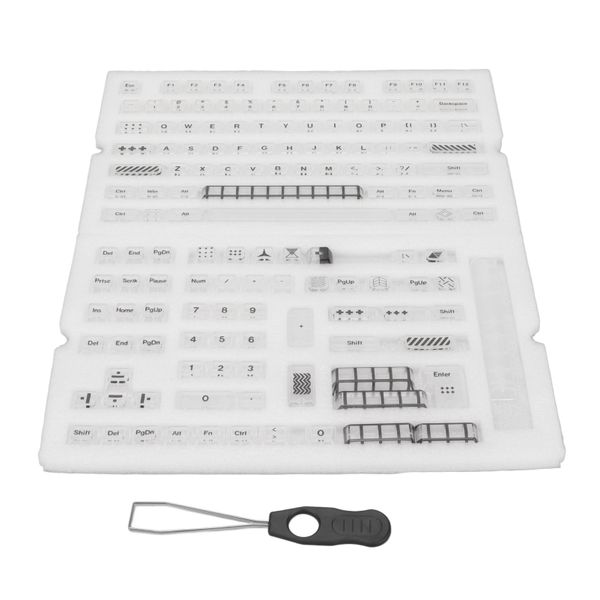 145-Key Clear Keycaps