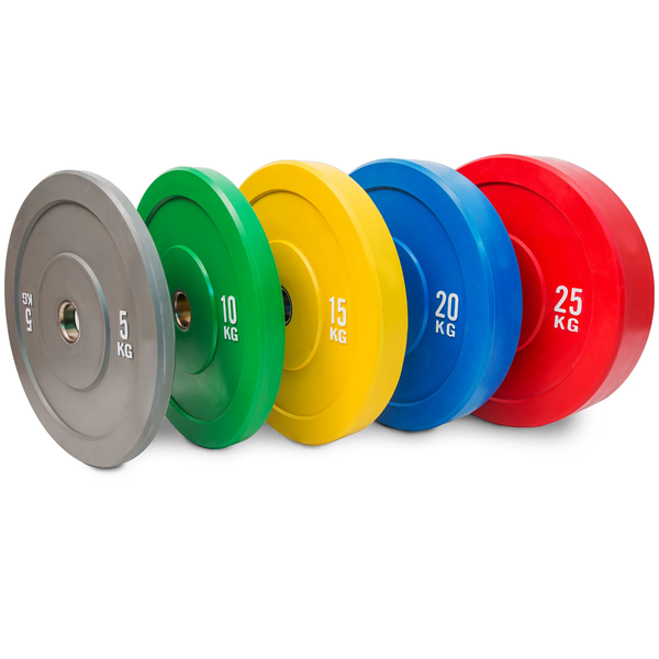 AFRI101 Competition-Style Coloured Olympic Rubber Bumper Plate Pair
