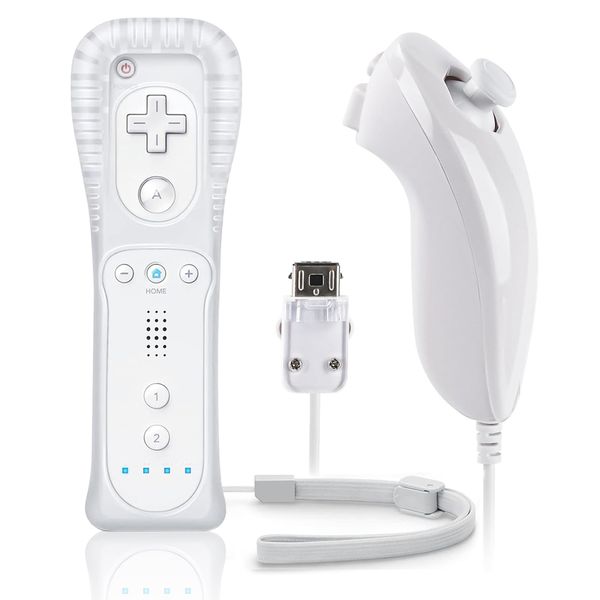 Wii Controller with Nunchuck Compatible with Nintendo Wii/Wii U with Case