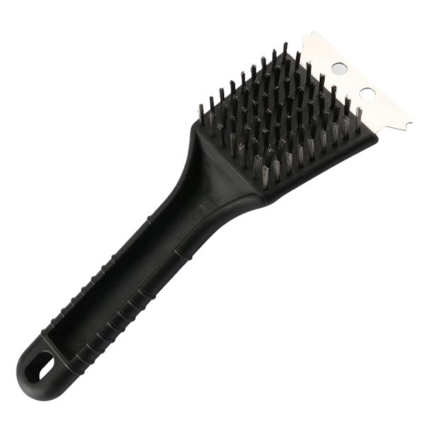Home N Leisure Braai Brush/Wire Grill Cleaner With Scraper 23cm Black