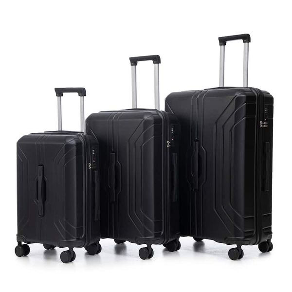 3-Piece Front Handle Hard Shell Spinner Wheel Luggage Set with TSA Lock
