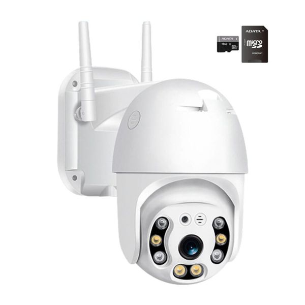 Wireless Smart HD Home Camera With 16GB Memory Card Expandable Bundle