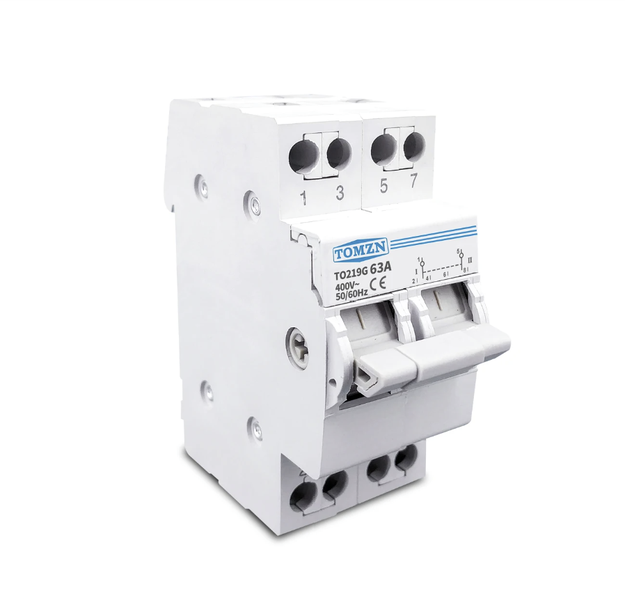 TOMZN Dual Power Manual Transfer Switch (MTS) Circuit Breaker 63A 2P