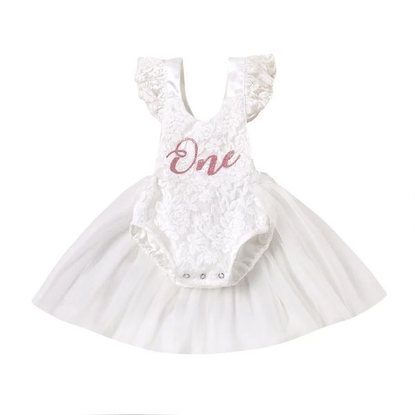 1st Birthday Lace Romper