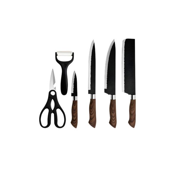 6-Piece Multifunctional Stainless Steel Chef's Knife Set