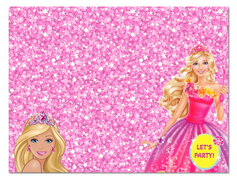 A3 Disposable Paper Placemat Set - Barbie's Sparkle Party