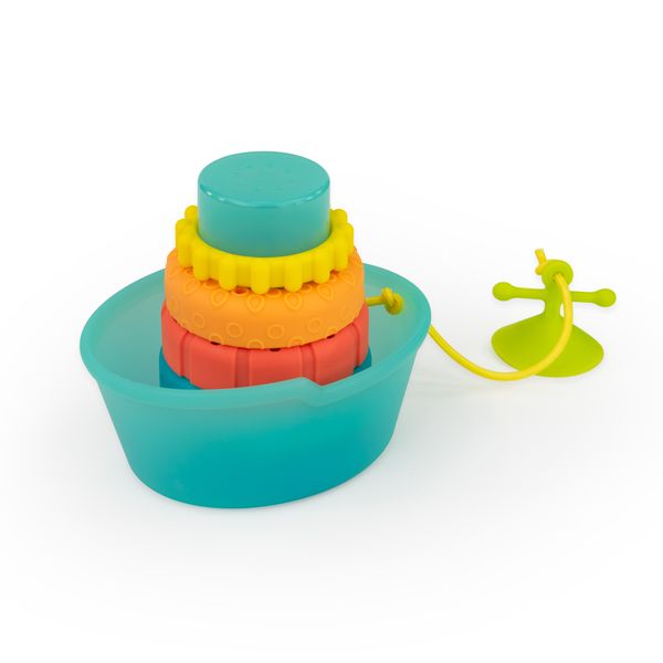 Sassy - Baby Bathtub Toy - Stackin' Ship (7 pieces)