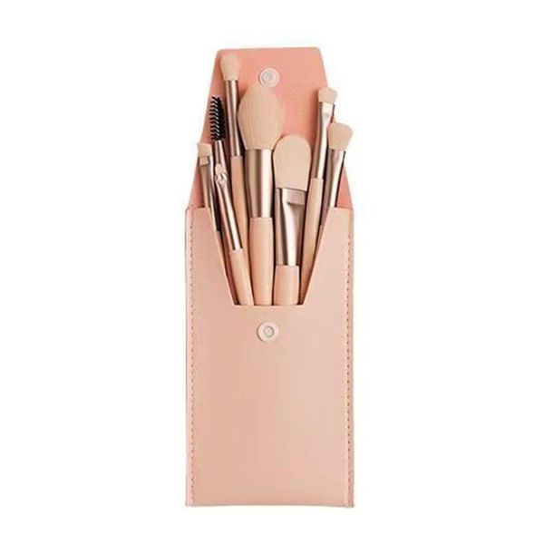 8-Piece Mini Makeup Brush Set for Beginners