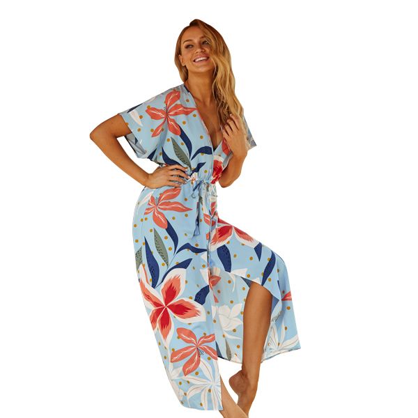 Women's Blue Sky Fantasy Beach Cover-up