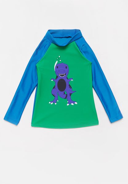 Kid's POP CANDY Baby boys rash vest - green &amp; blue