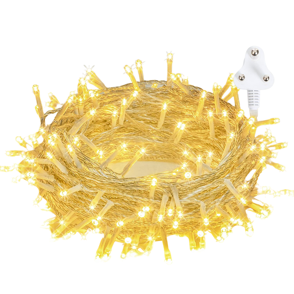 Stellar Lighting 10m LED Fairy Light 100 LED Outdoor Garden - Warm White