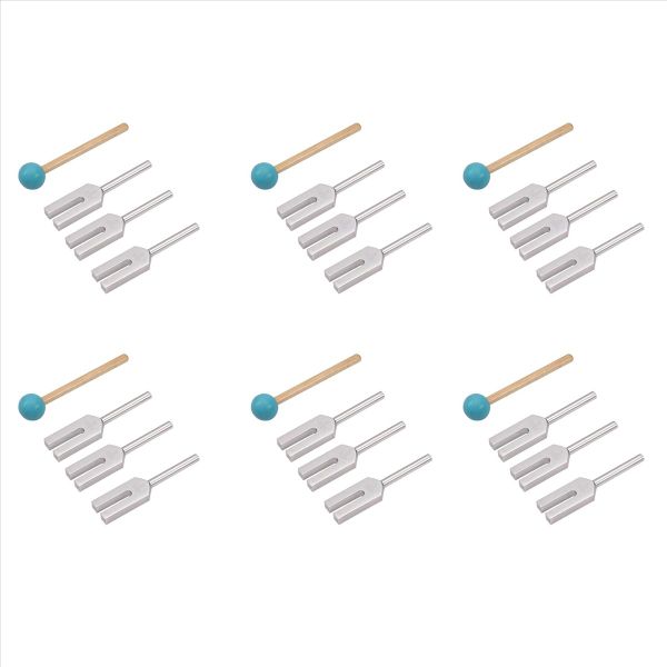 4Pcs/Set Aluminum Alloy Crystal Tuning Fork 4096Hz/4160Hz/4225Hz
