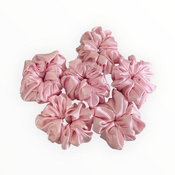 Dubis Satin Hair Scrunchies - Pink